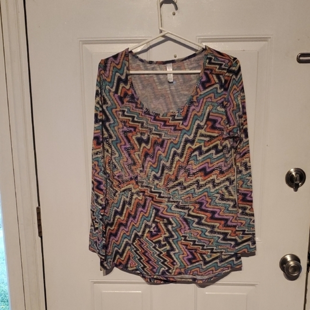 Colorful Zigzag Women's Top